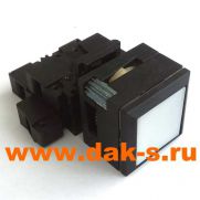 3SB33 05-0AA61 Кнопка с подсветкой утапливаемая белая, c ламповым патроном BA 9s (без лампы) 1 НО + 1 НЗ